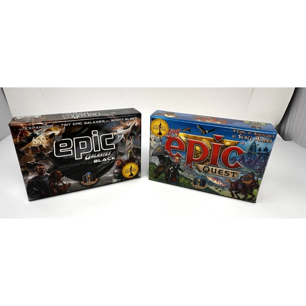 Tiny Epic Games Lot of 2  Galaxies: Beyond The Black (Expansion) & Quest NEW